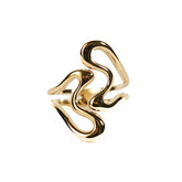 Twist Cage Ring - 18k Gold Plated