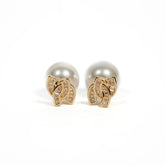 Blessed Pearl Stud Earring - 18k Gold Plated