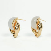 Soft Pearl Earring - 18k Gold Plated