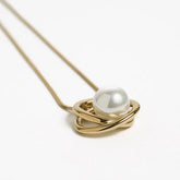 Pearl Whisper Necklace - 18k Gold Plated