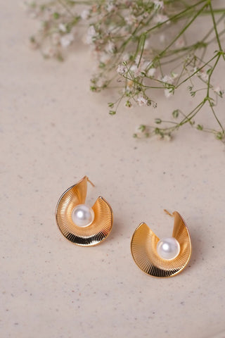 Pearl Harmony Earring - 18k Gold Plated
