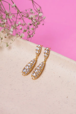 Dazz Diva Drop Earring - 18k Gold Plated