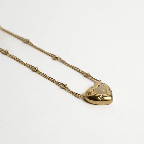 Nova Heart Necklace - 18k Gold Plated