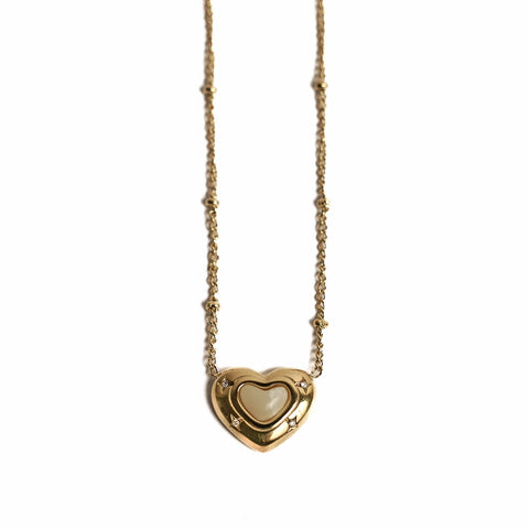 Nova Heart Necklace - 18k Gold Plated