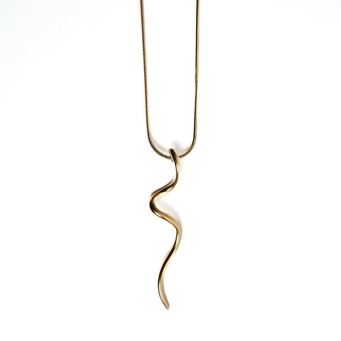 Infinity Bar Necklace - 18k Gold Plated