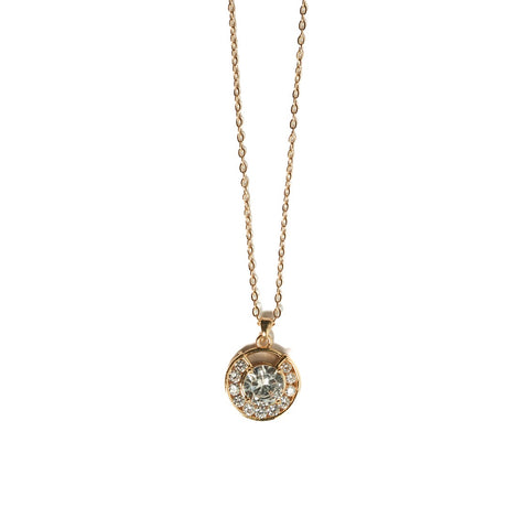Glittery Love Necklace - 18k Gold Plated