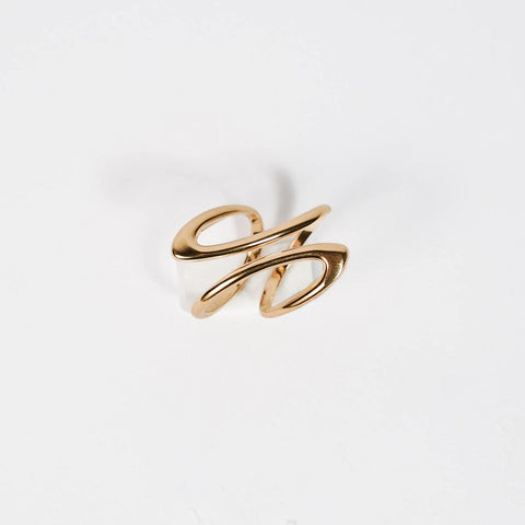 Double Wrap Ring - 18k Gold Plated