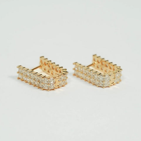 Glow Mini Hoops Earring - 18k Gold Plated