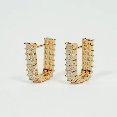 Glow Mini Hoops Earring - 18k Gold Plated
