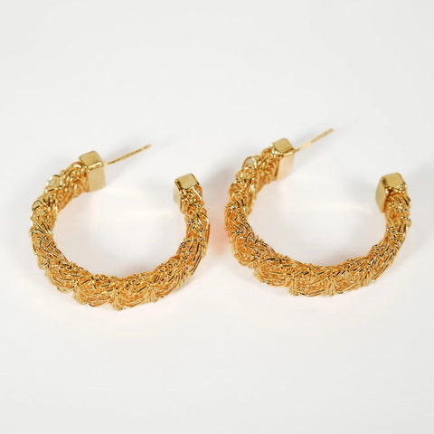 Nested Arc Hoop Earring - 18k Gold Plated