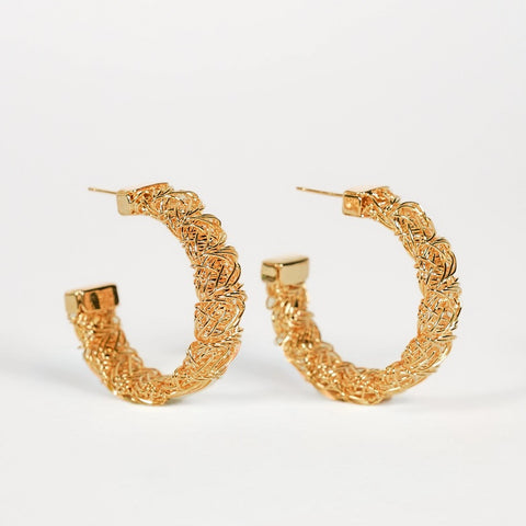 Nested Arc Hoop Earring - 18k Gold Plated