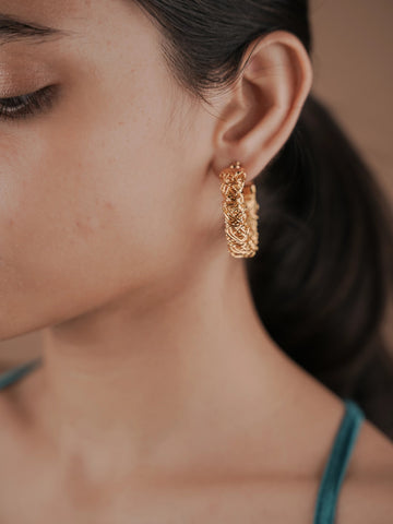 Nested Arc Hoop Earring - 18k Gold Plated