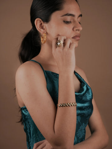 Dash Edge Bracelet - 18k Gold Plated