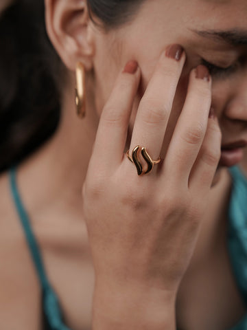 Nova Edge Ring - 18k Gold Plated