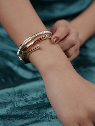 Twist Vibe Bracelet - 18k Gold Plated