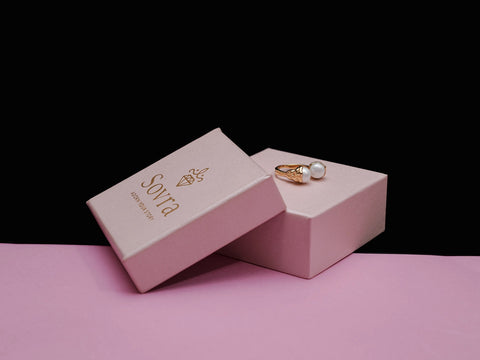 Duo Pearl Ring - 18k Gold Plated