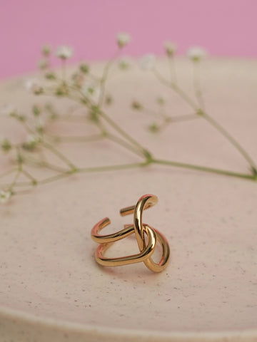 Spiral Chic Ring - 18k Gold Plated