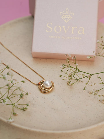 Pearl Whisper Necklace - 18k Gold Plated