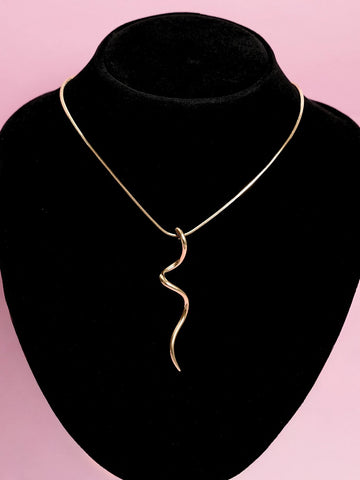 Infinity Bar Necklace - 18k Gold Plated