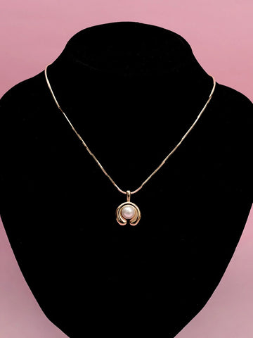 Goated Pearl Necklace - 18k Gold Plated