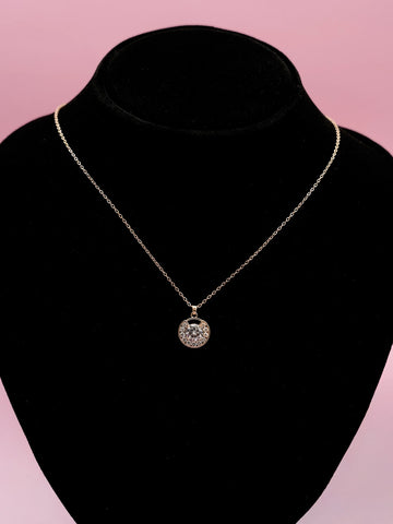 Glittery Love Necklace - 18k Gold Plated