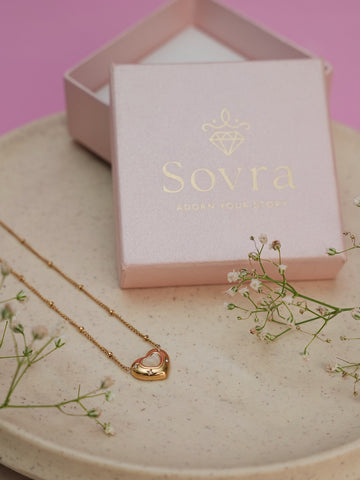 Nova Heart Necklace - 18k Gold Plated