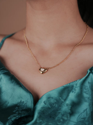 Nova Heart Necklace - 18k Gold Plated